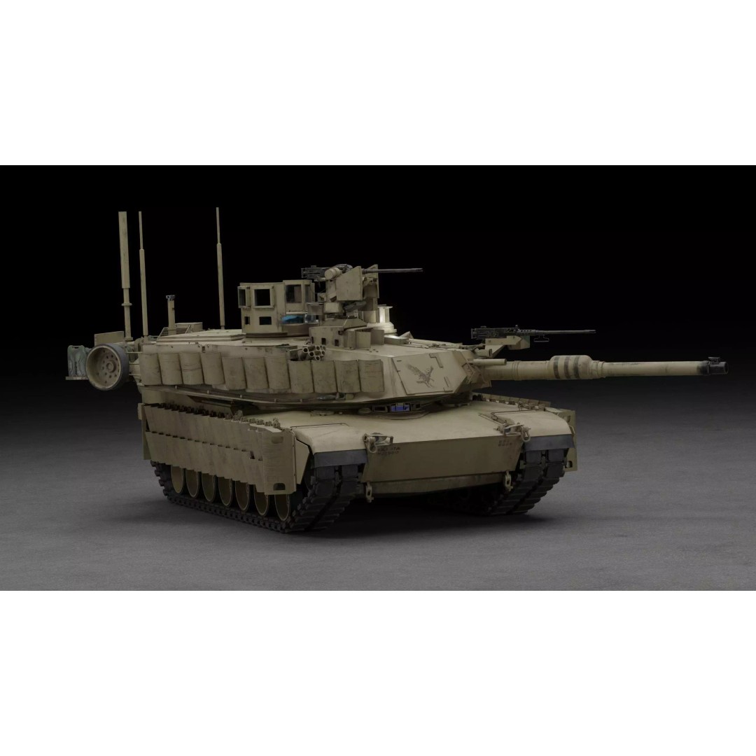 M1A2 SEP 2 Abrams Tank 3D Model – High Poly PBR Asset, Blender, FBX - View 5