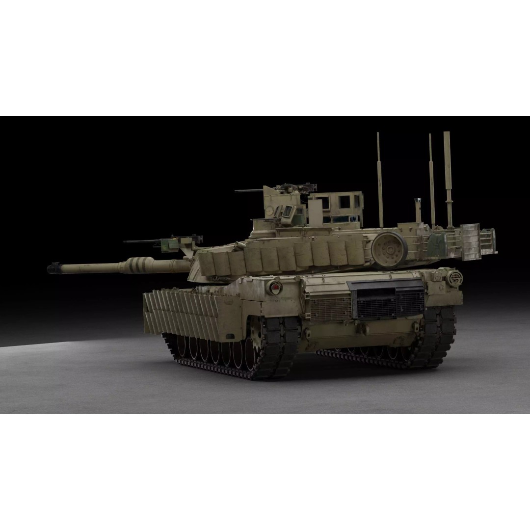 M1A2 SEP 2 Abrams Tank 3D Model – High Poly PBR Asset, Blender, FBX - View 6