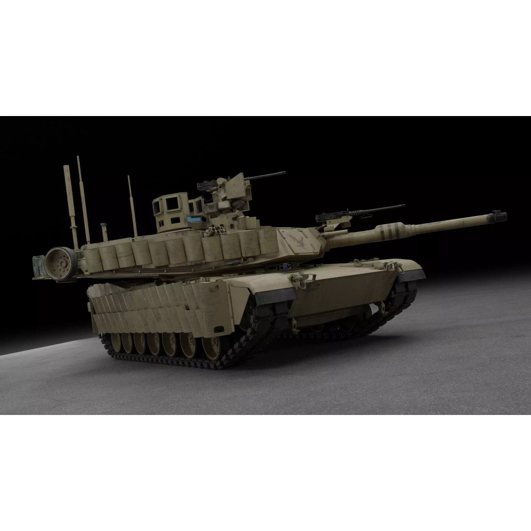 M1A2 SEP 2 Abrams Tank 3D Model – High Poly PBR Asset, Blender, FBX - View 7