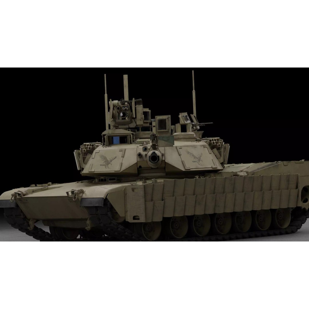M1A2 SEP 2 Abrams Tank 3D Model – High Poly PBR Asset, Blender, FBX - View 8