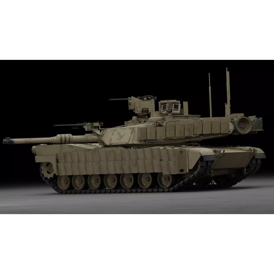 M1A2 SEP 2 Abrams Tank 3D Model – High Poly PBR Asset, Blender, FBX - View 9