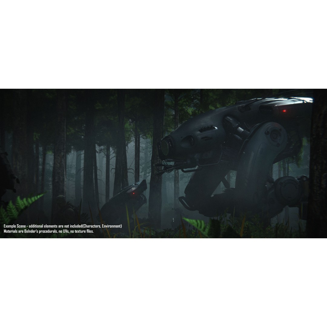 Stalker Mech 3D Model – High Poly Military Robot, Blender - View 8