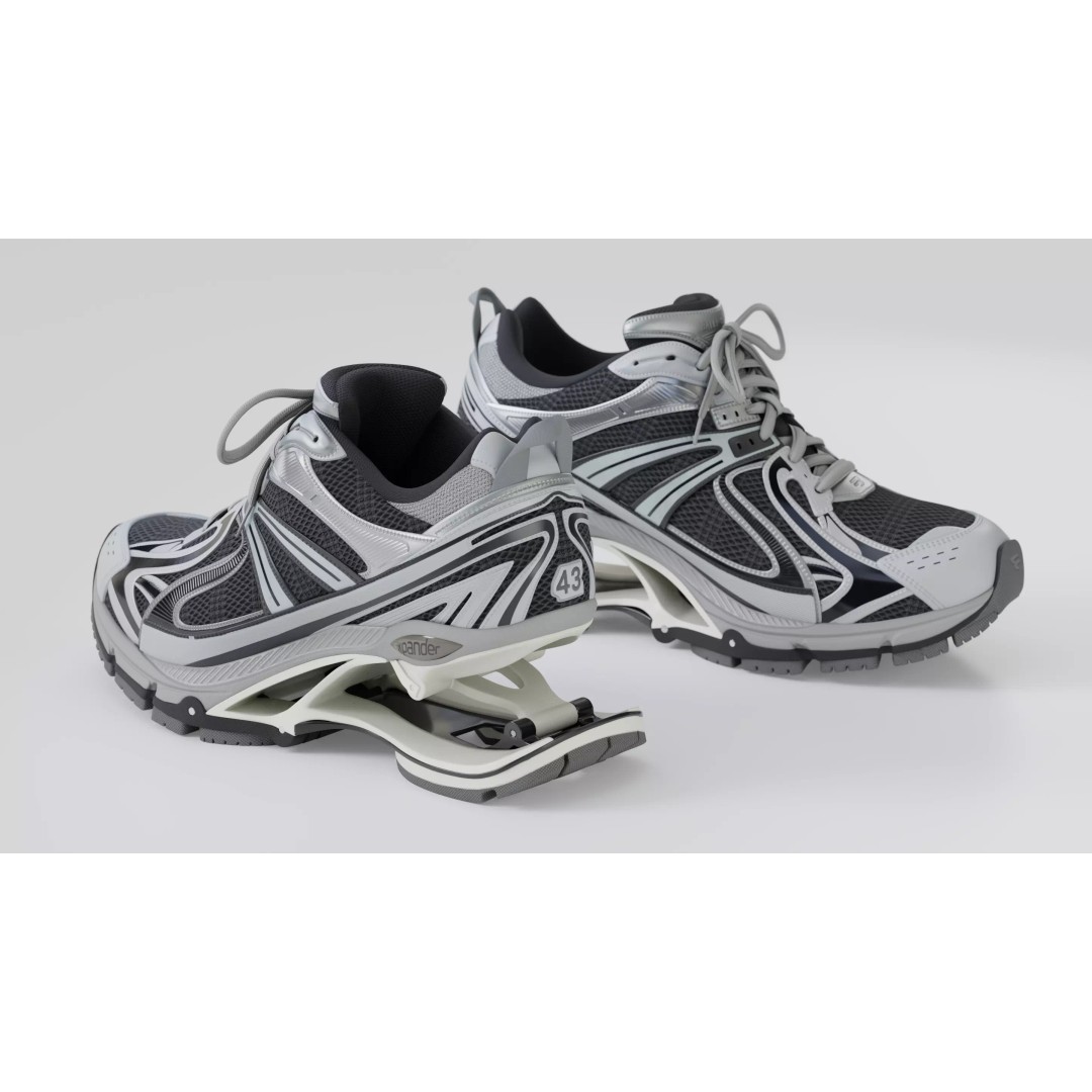 Balenciaga Xpander 3D Model – Low Poly Sneaker Asset, FBX, PBR - View 18