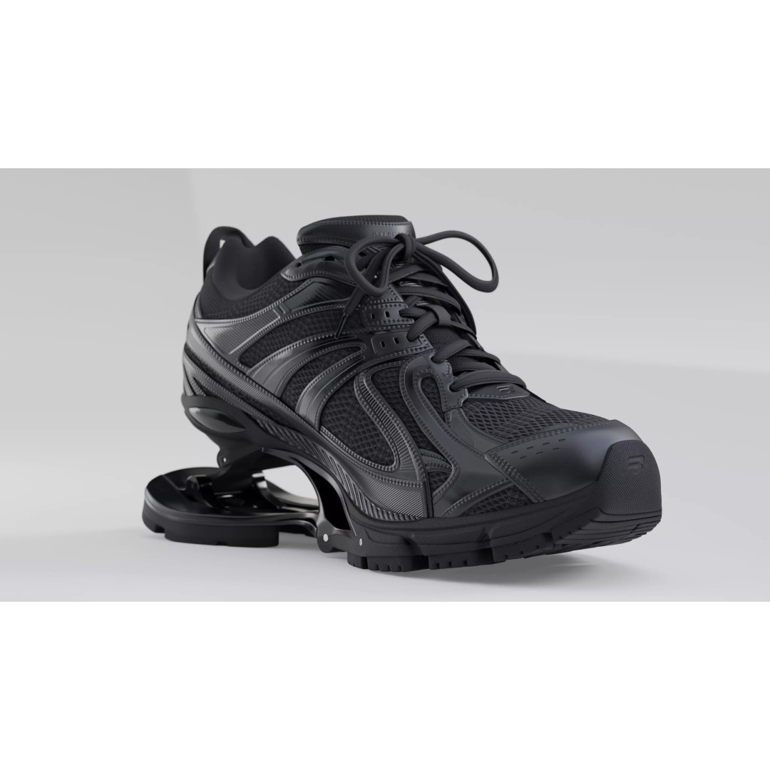 Balenciaga Xpander 3D Model – Low Poly Sneaker Asset, FBX, PBR - View 28