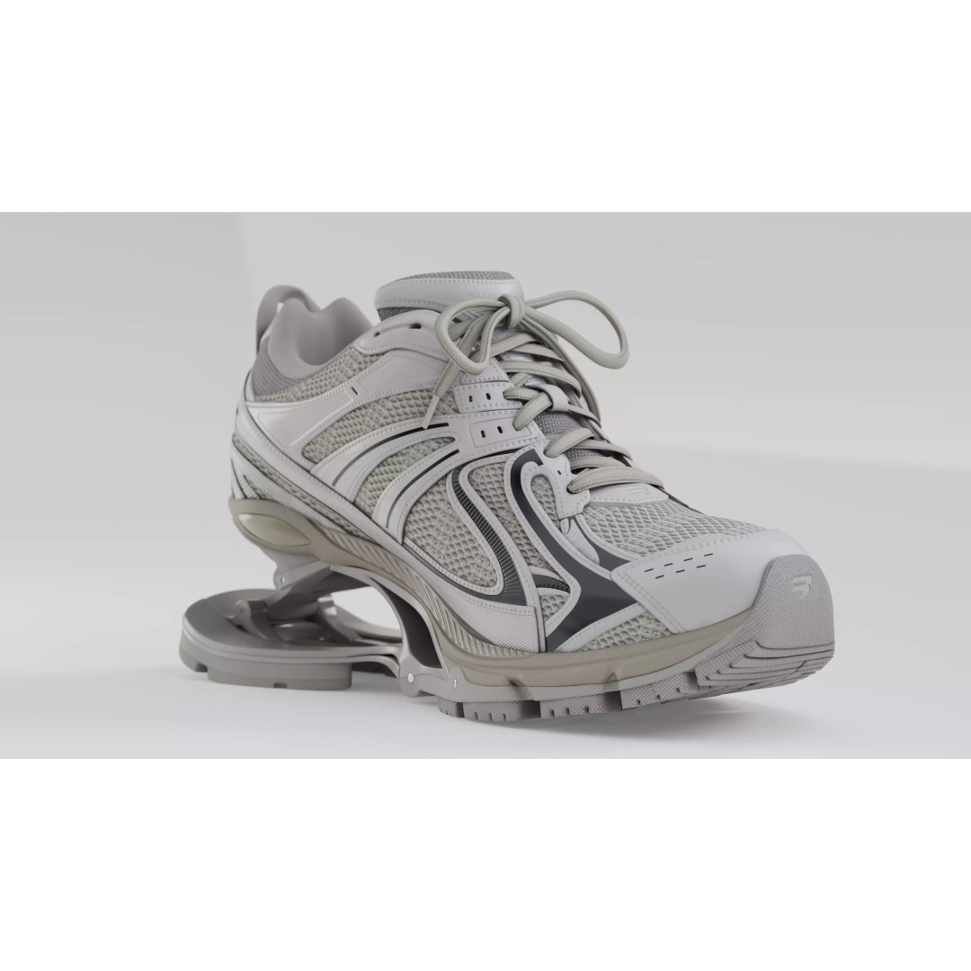 Balenciaga Xpander 3D Model – Low Poly Sneaker Asset, FBX, PBR - View 29