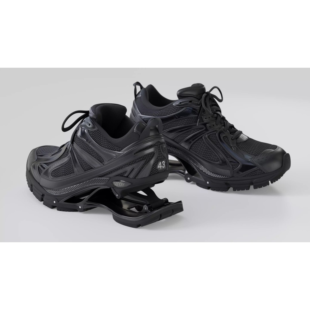 Balenciaga Xpander 3D Model – Low Poly Sneaker Asset, FBX, PBR - View 3