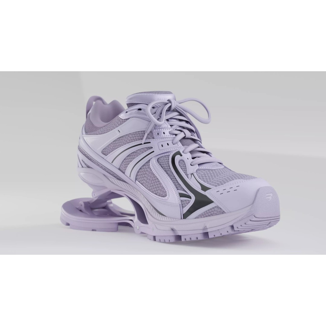 Balenciaga Xpander 3D Model – Low Poly Sneaker Asset, FBX, PBR - View 31