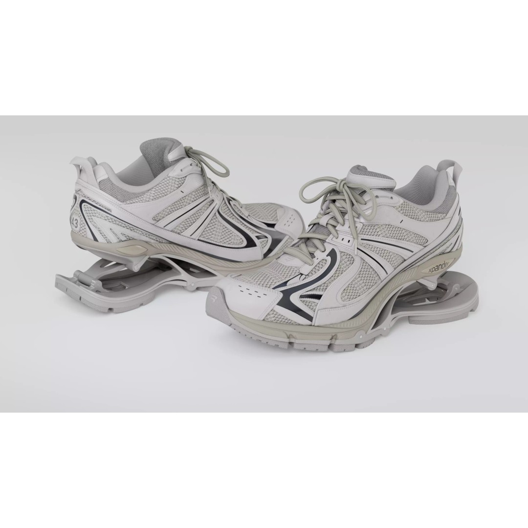 Balenciaga Xpander 3D Model – Low Poly Sneaker Asset, FBX, PBR - View 4