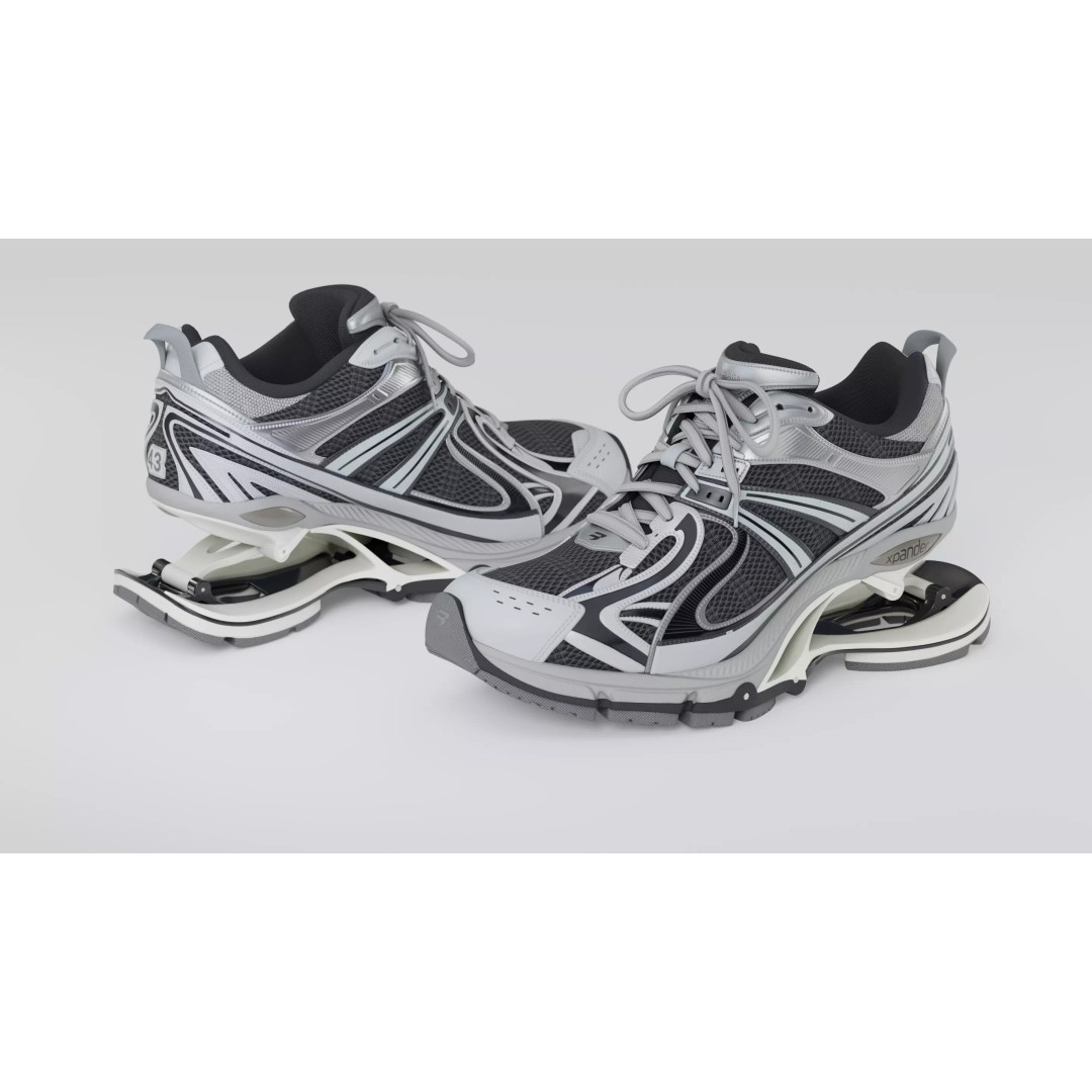 Balenciaga Xpander 3D Model – Low Poly Sneaker Asset, FBX, PBR - View 6