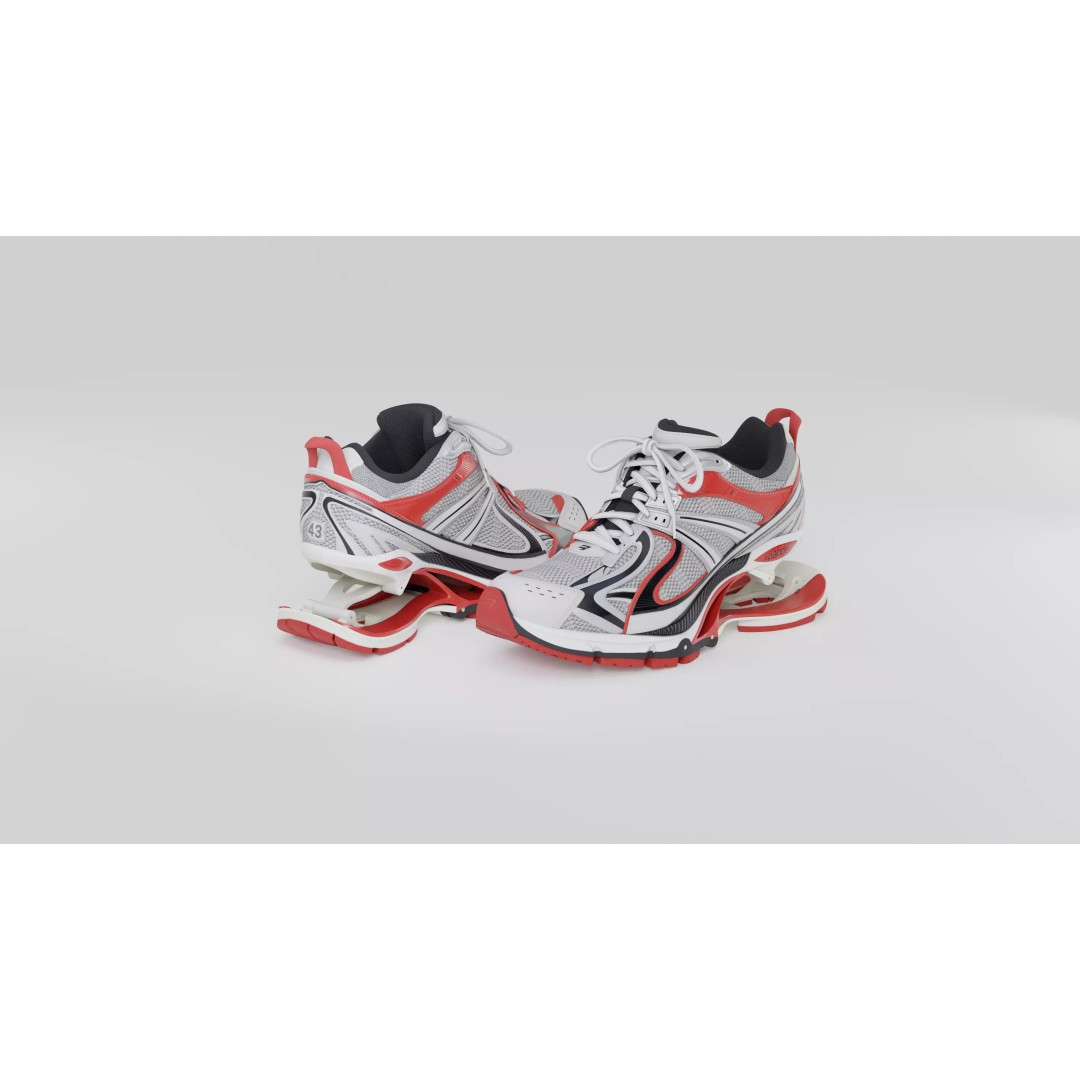 Balenciaga Xpander 3D Model – Low Poly Sneaker Asset, FBX, PBR - View 60