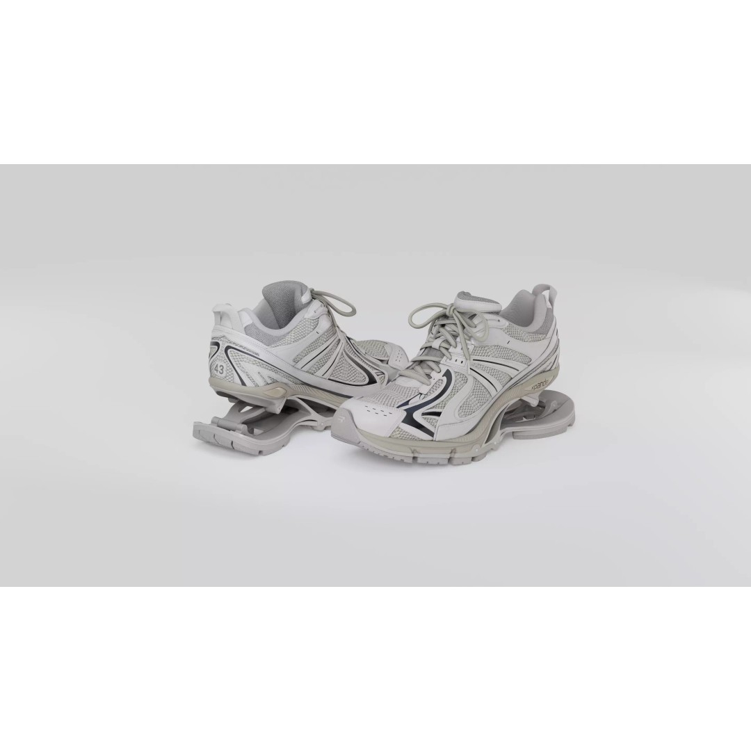 Balenciaga Xpander 3D Model – Low Poly Sneaker Asset, FBX, PBR - View 62
