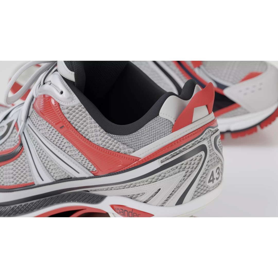 Balenciaga Xpander 3D Model – Low Poly Sneaker Asset, FBX, PBR - View 69