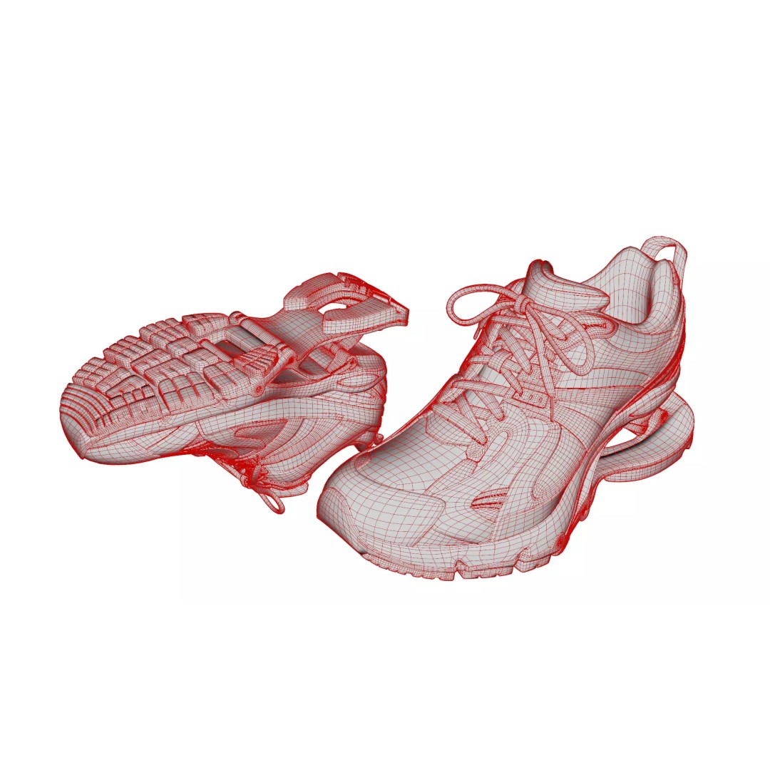 Balenciaga Xpander 3D Model – Low Poly Sneaker Asset, FBX, PBR - View 8