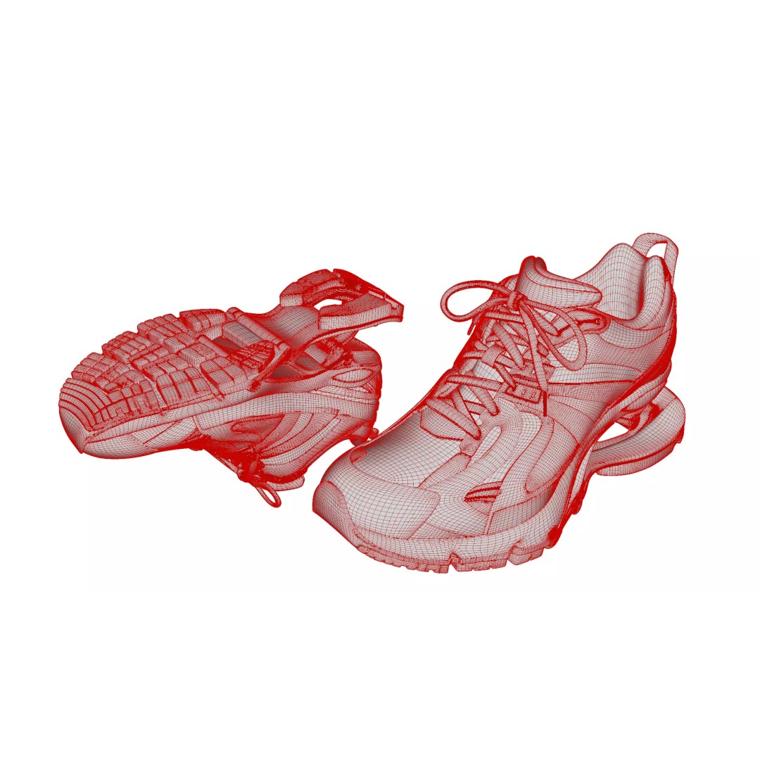 Balenciaga Xpander 3D Model – Low Poly Sneaker Asset, FBX, PBR - View 9