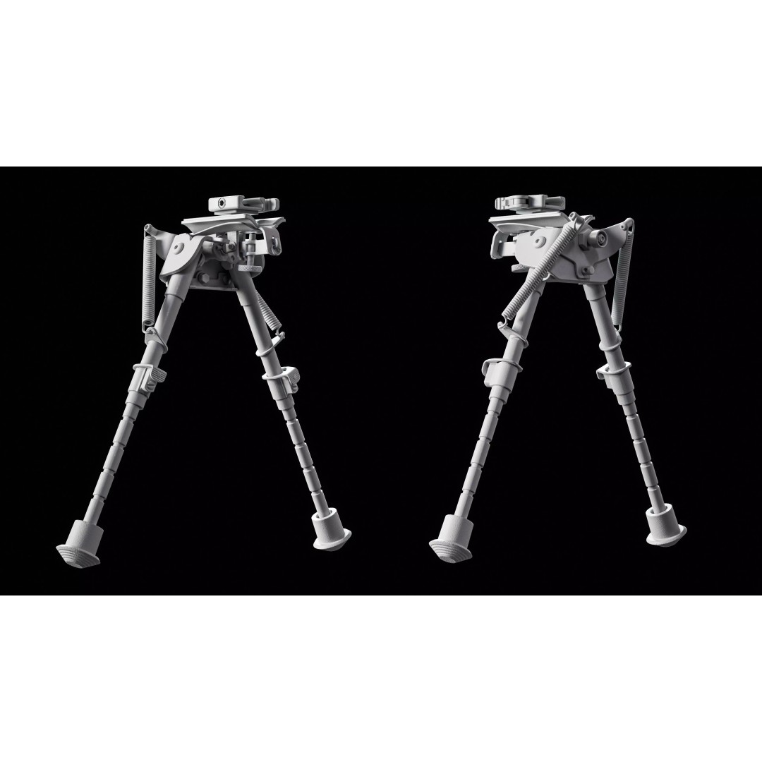 Harris BRM 6-9 Bipod 3D Model – Low Poly Game Asset, FBX, PBR
