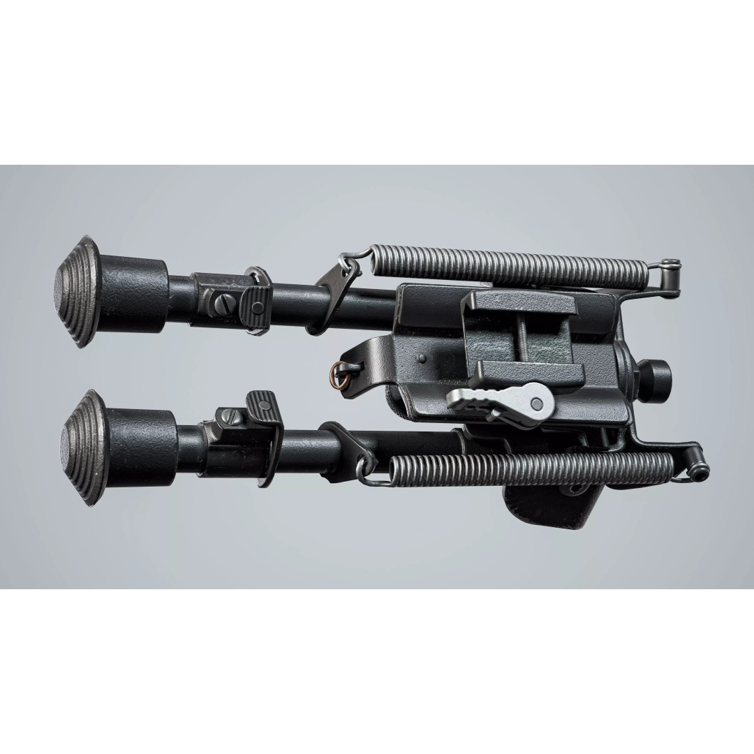Harris BRM 6-9 Bipod 3D Model – Low Poly Game Asset, FBX, PBR - View 10