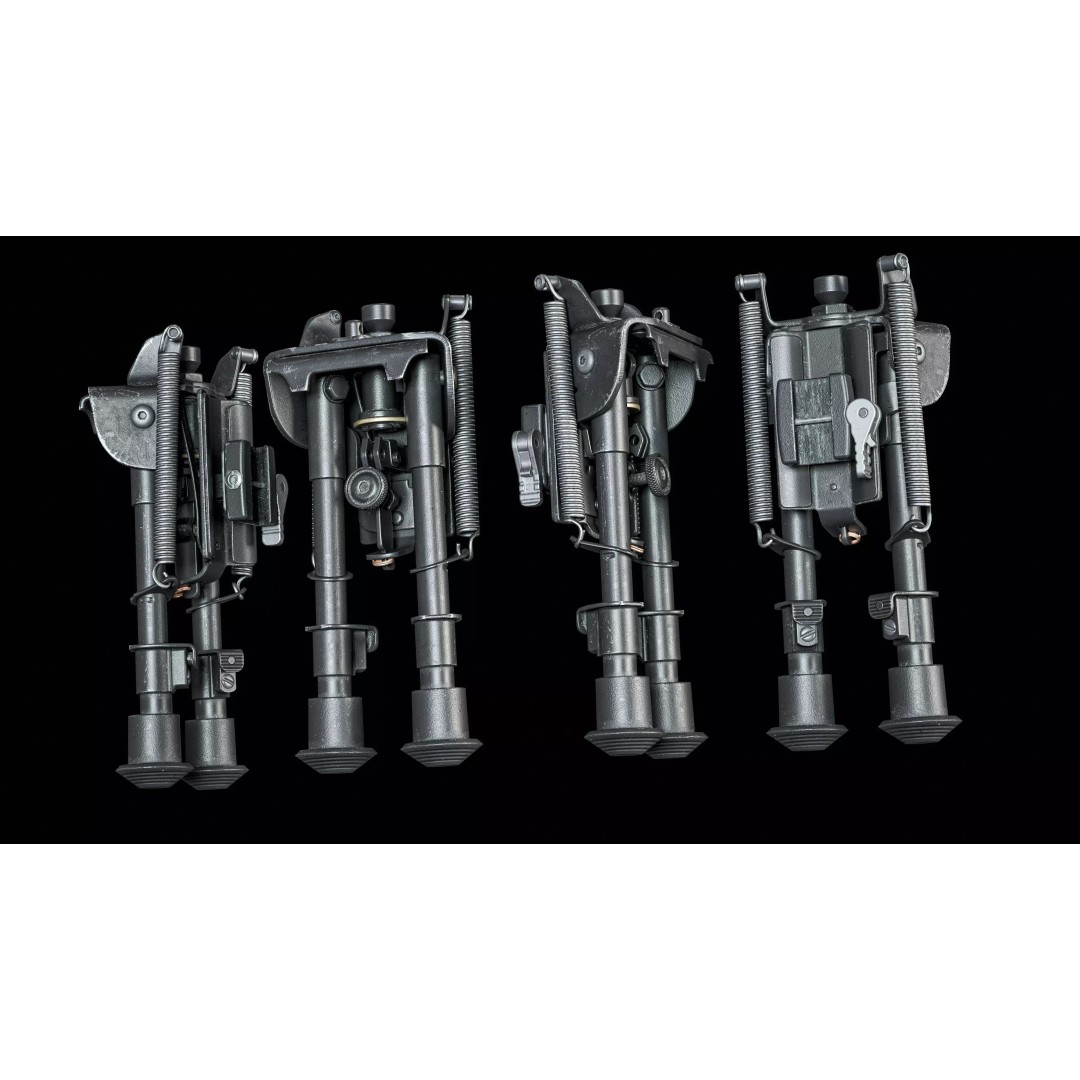 Harris BRM 6-9 Bipod 3D Model – Low Poly Game Asset, FBX, PBR - View 15