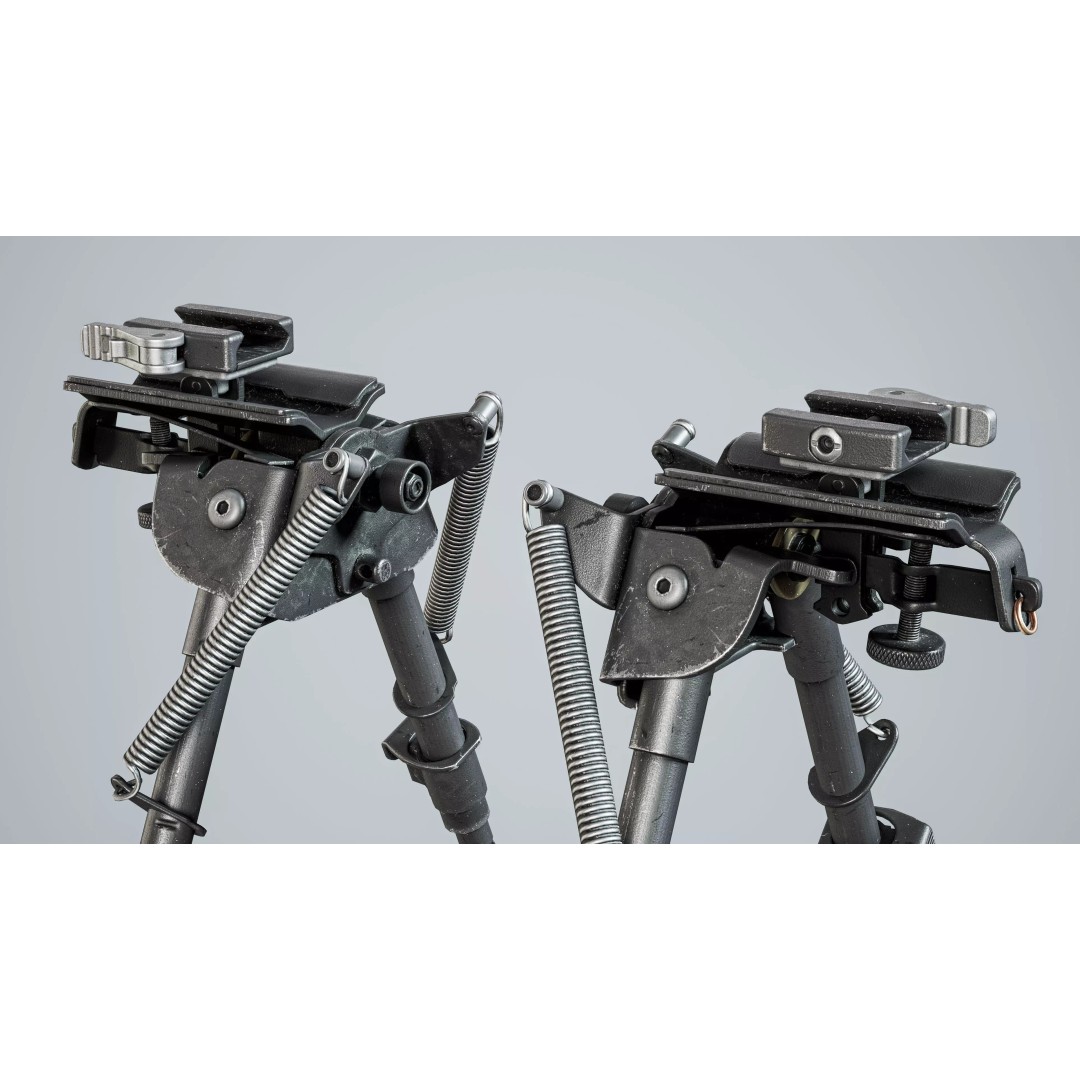 Harris BRM 6-9 Bipod 3D Model – Low Poly Game Asset, FBX, PBR - View 5