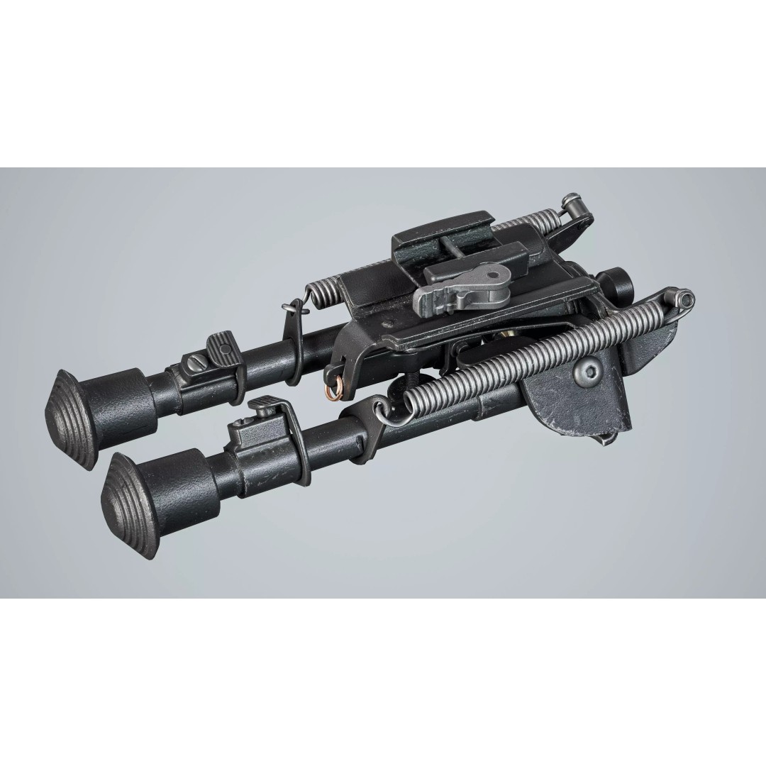 Harris BRM 6-9 Bipod 3D Model – Low Poly Game Asset, FBX, PBR - View 7
