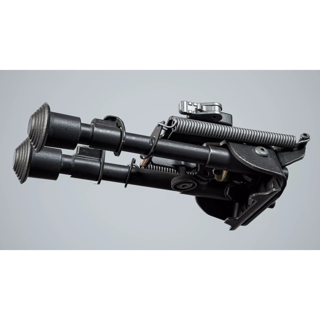 Harris BRM 6-9 Bipod 3D Model – Low Poly Game Asset, FBX, PBR - View 8