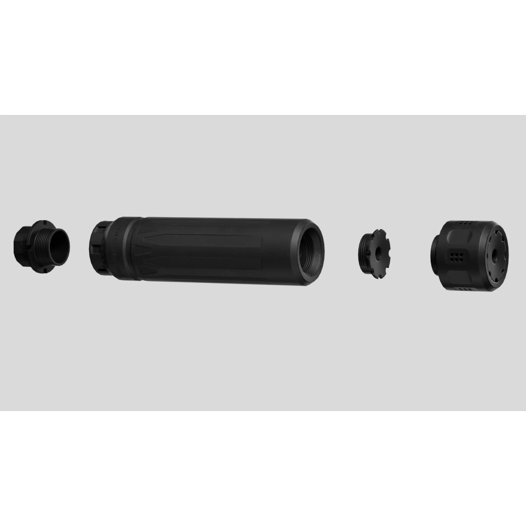 DeadAir Nomad Ti XC Suppressor 3D Model – Low Poly PBR Game Asset, FBX - View 6