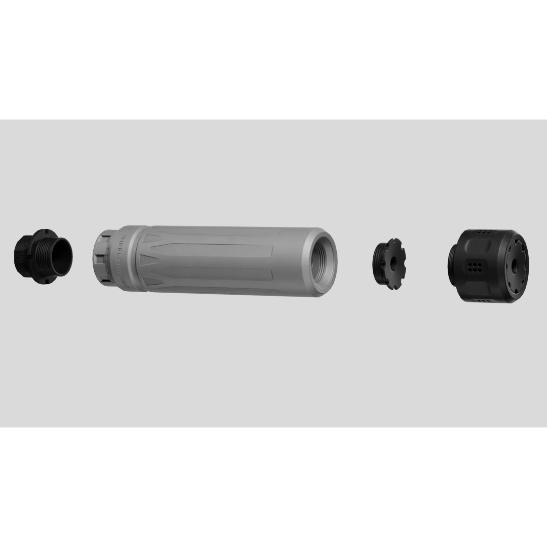 DeadAir Nomad Ti XC Suppressor 3D Model – Low Poly PBR Game Asset, FBX - View 8