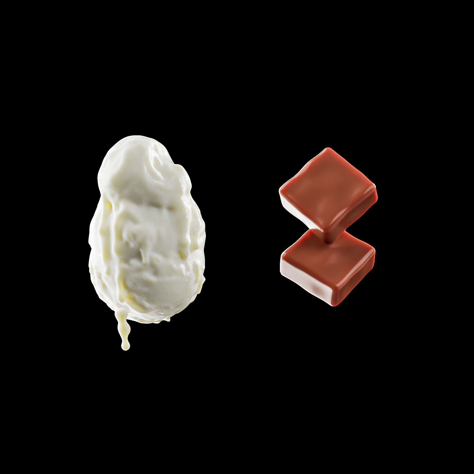 Soft Ice Creams - Realistic Scene Setup 3D Model - View 15