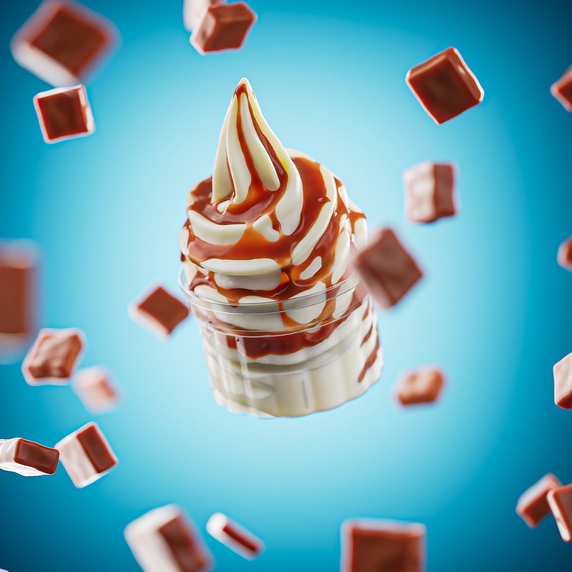 Soft Ice Creams - Realistic Scene Setup 3D Model - View 5