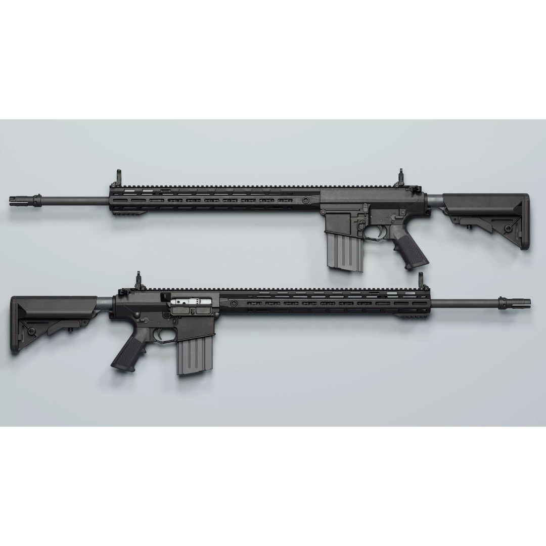 SR-25 3D Model – Low Poly Game Ready Rifle, FBX, OBJ, Blender - View 2