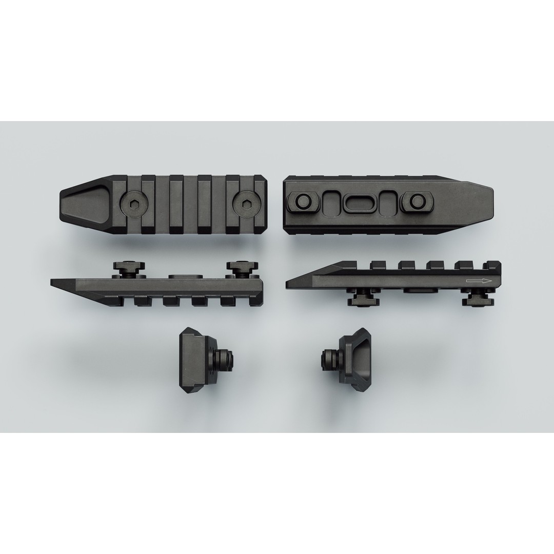 SR-25 3D Model – Low Poly Game Ready Rifle, FBX, OBJ, Blender - View 37