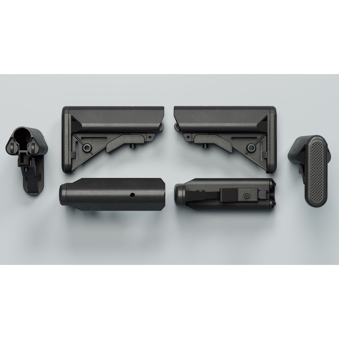 SR-25 3D Model – Low Poly Game Ready Rifle, FBX, OBJ, Blender - View 40