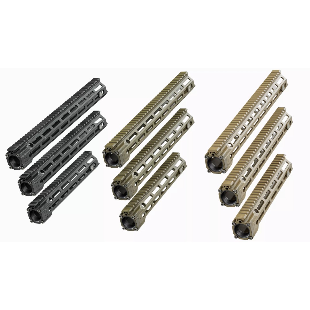 AR 15 Tactical Handguards 3D Model – Low Poly Game-Ready PBR Asset - View 16