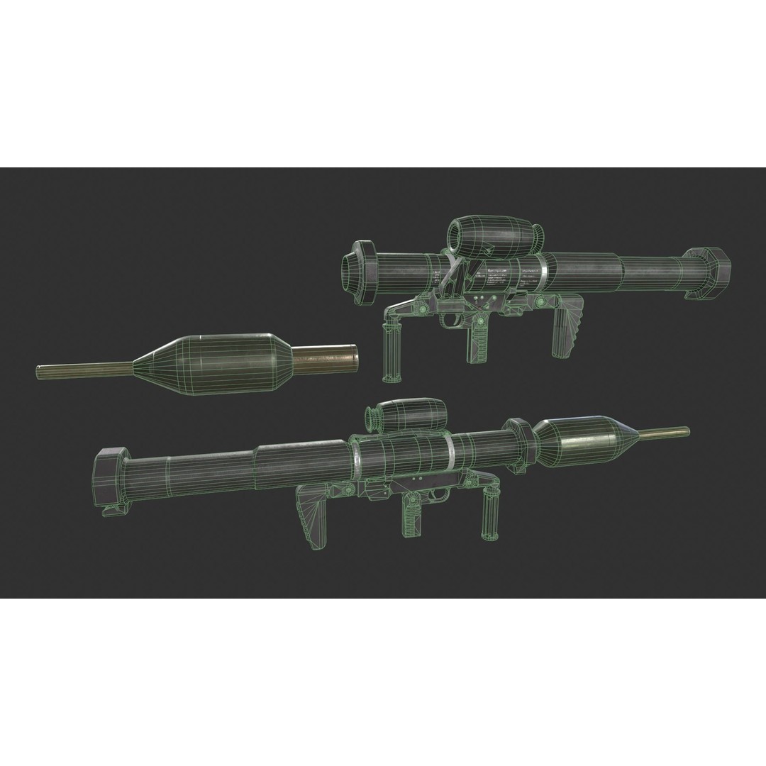 Panzerfaust-3 3D Model – Low Poly Game-Ready Asset, FBX