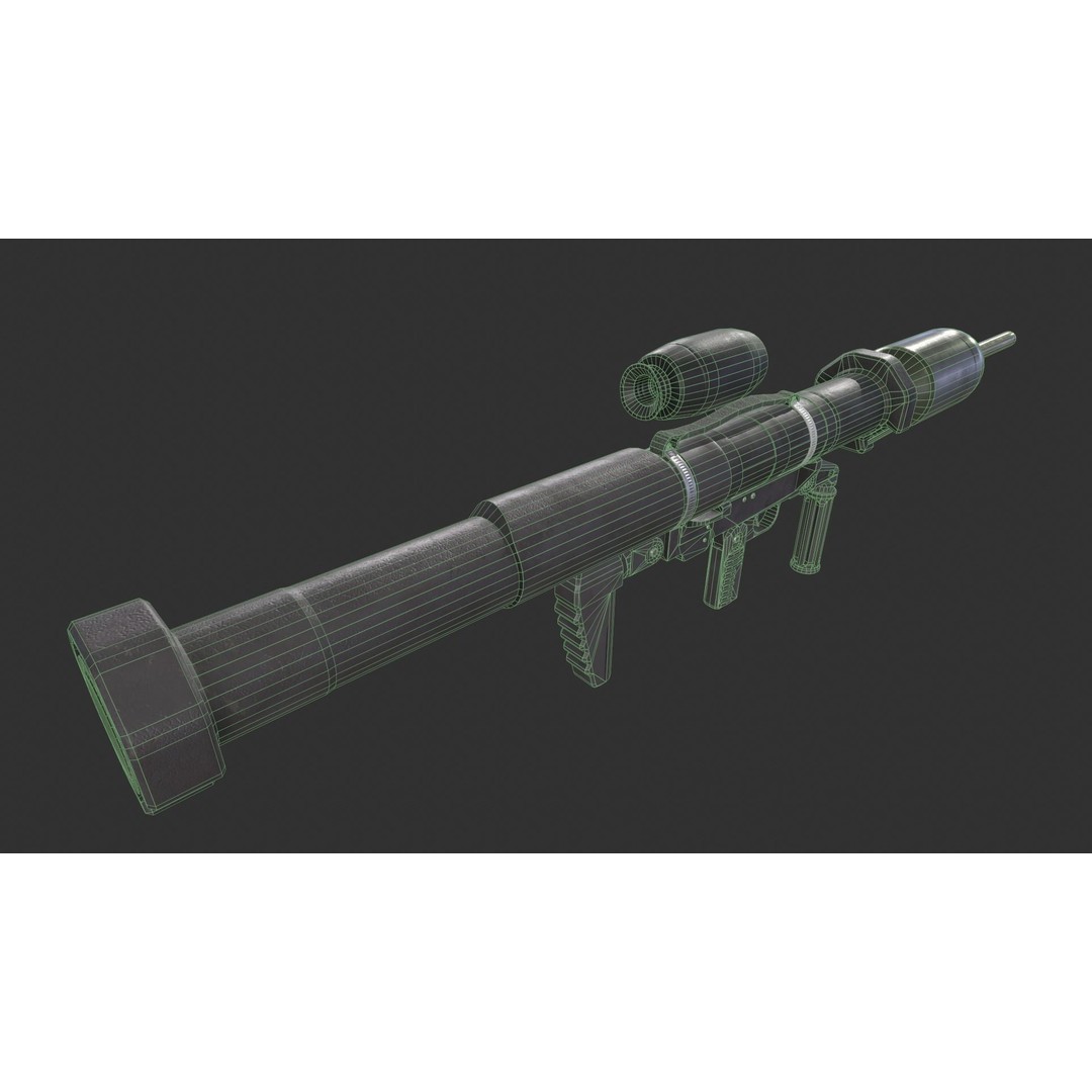 Panzerfaust-3 3D Model – Low Poly Game-Ready Asset, FBX - View 10