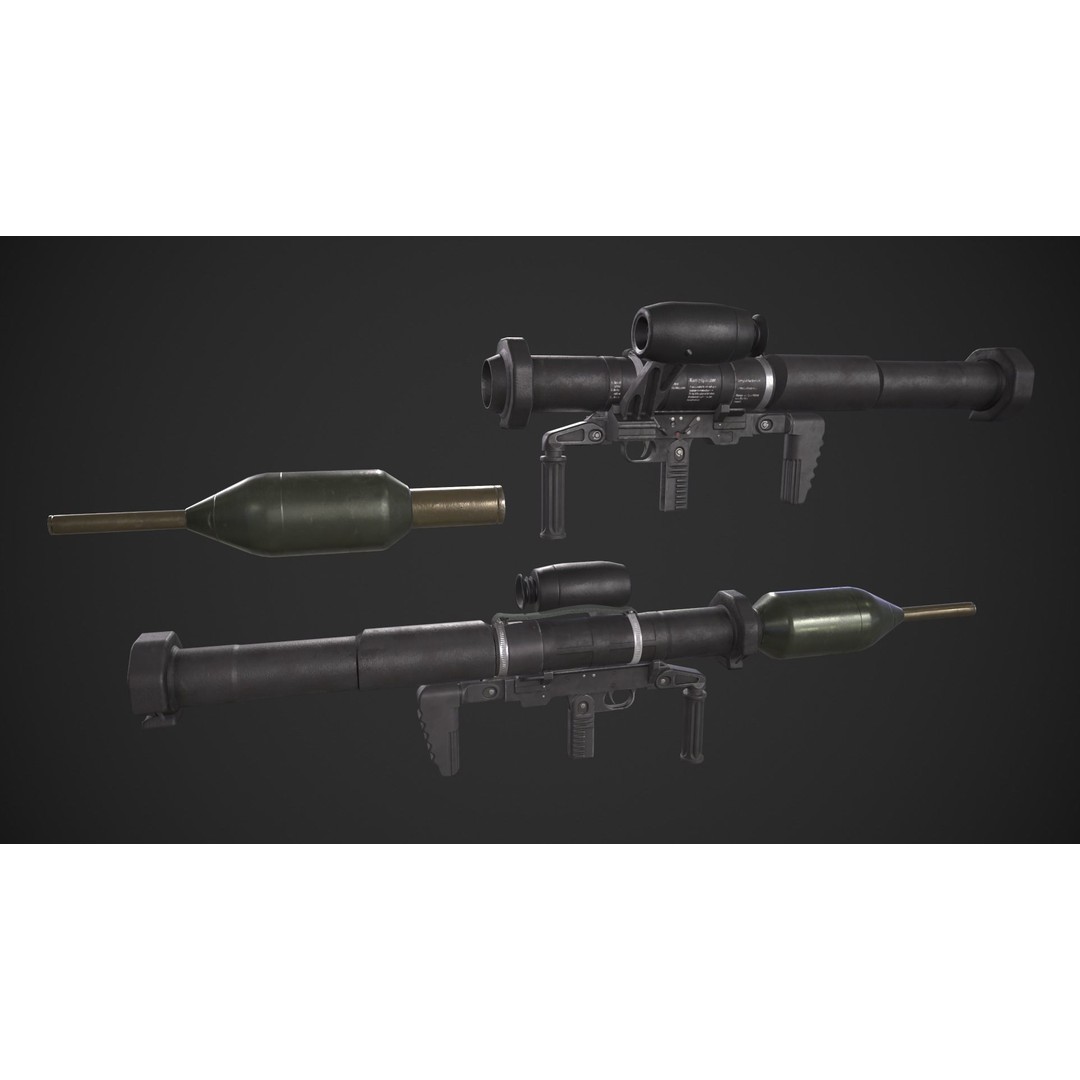 Panzerfaust-3 3D Model – Low Poly Game-Ready Asset, FBX - View 11