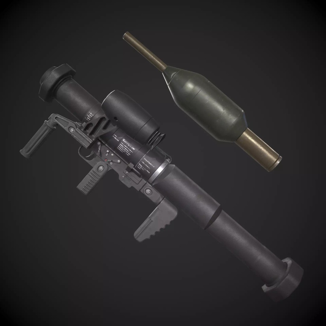 Panzerfaust-3 3D Model – Low Poly Game-Ready Asset, FBX - View 2
