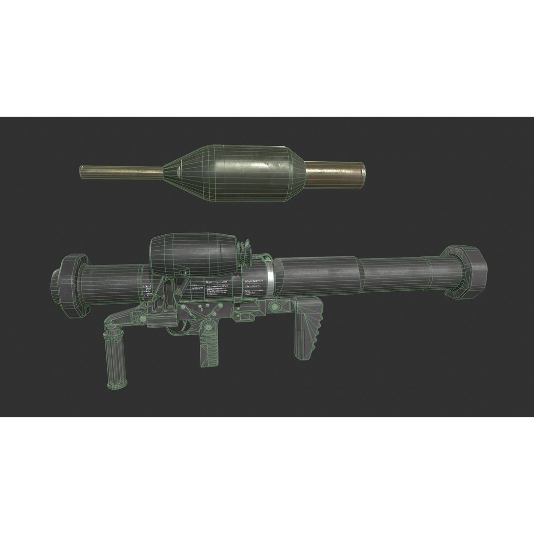 Panzerfaust-3 3D Model – Low Poly Game-Ready Asset, FBX - View 4