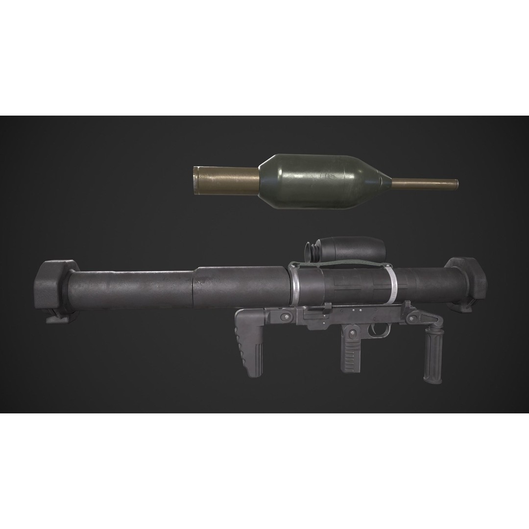 Panzerfaust-3 3D Model – Low Poly Game-Ready Asset, FBX - View 5