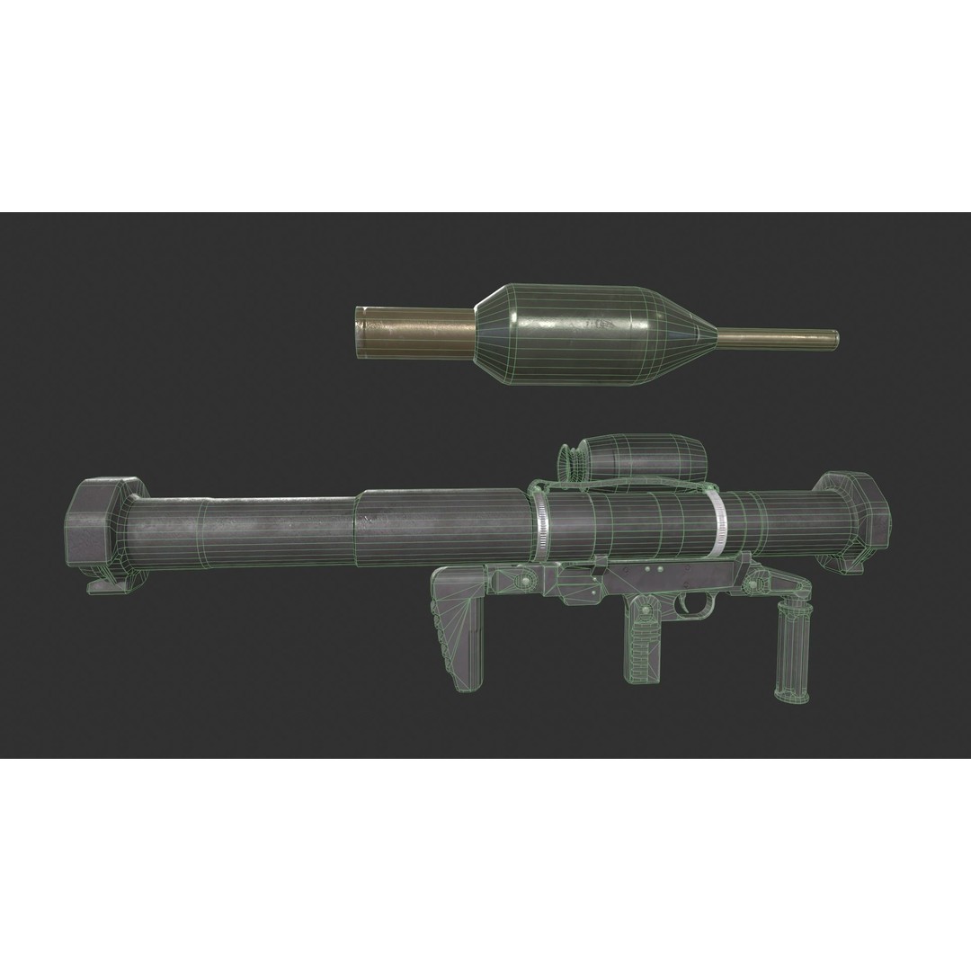 Panzerfaust-3 3D Model – Low Poly Game-Ready Asset, FBX - View 6