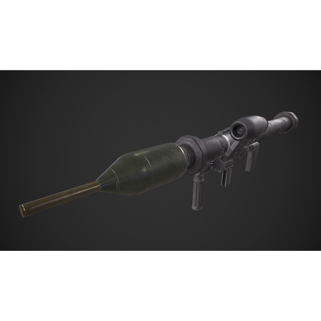 Panzerfaust-3 3D Model – Low Poly Game-Ready Asset, FBX - View 7