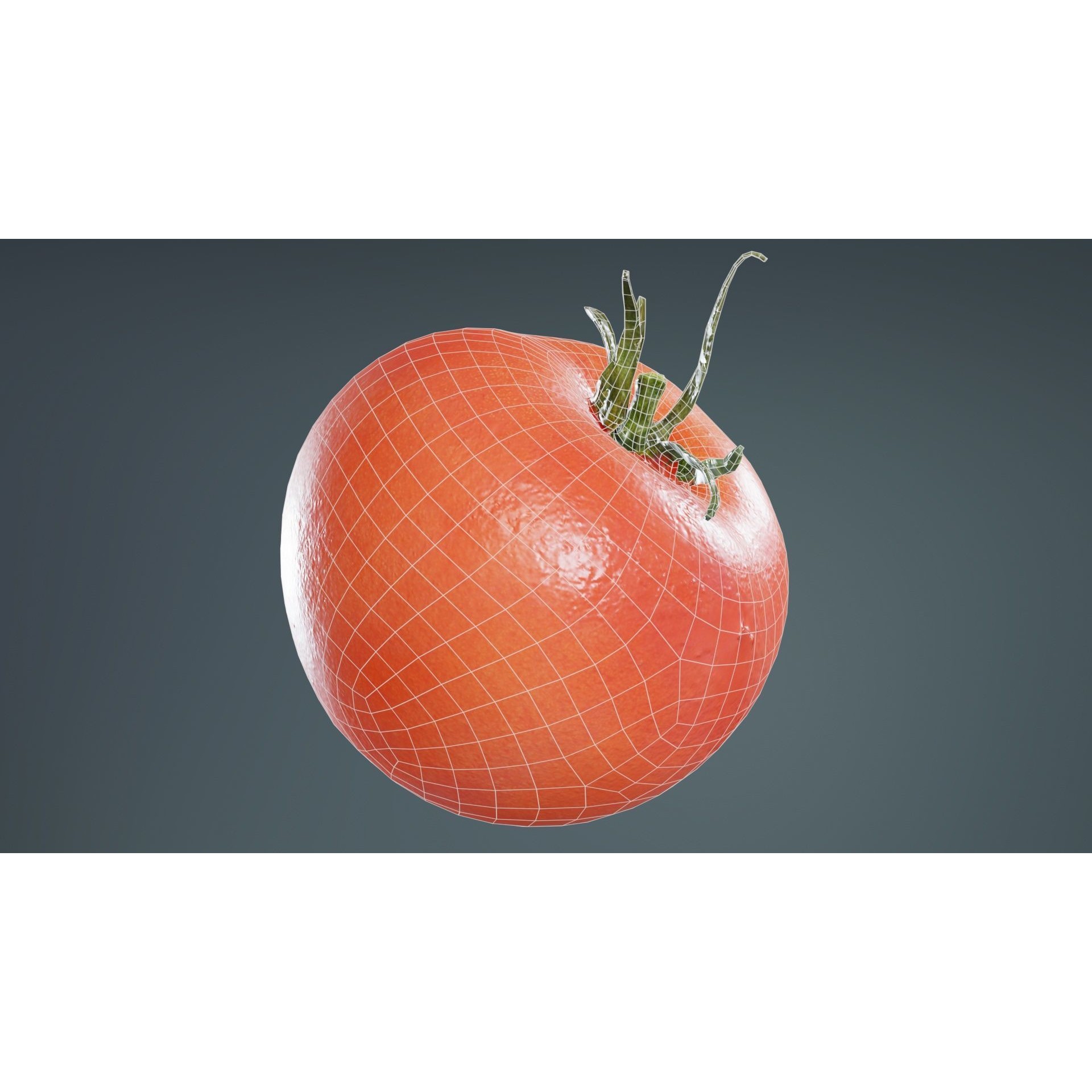 Tomato - Low-Poly Game-Ready 3D Model - View 11
