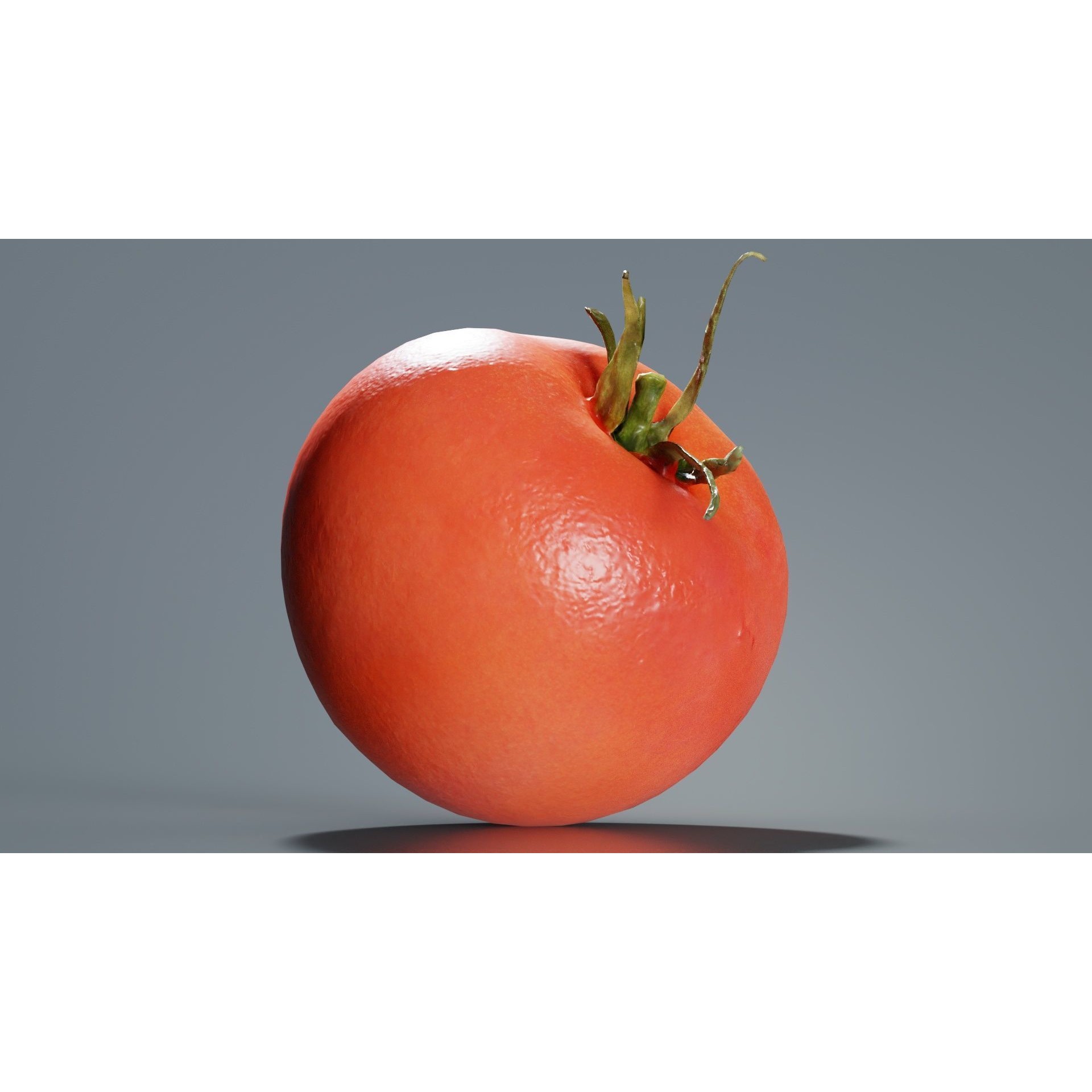 Tomato - Low-Poly Game-Ready 3D Model - View 3