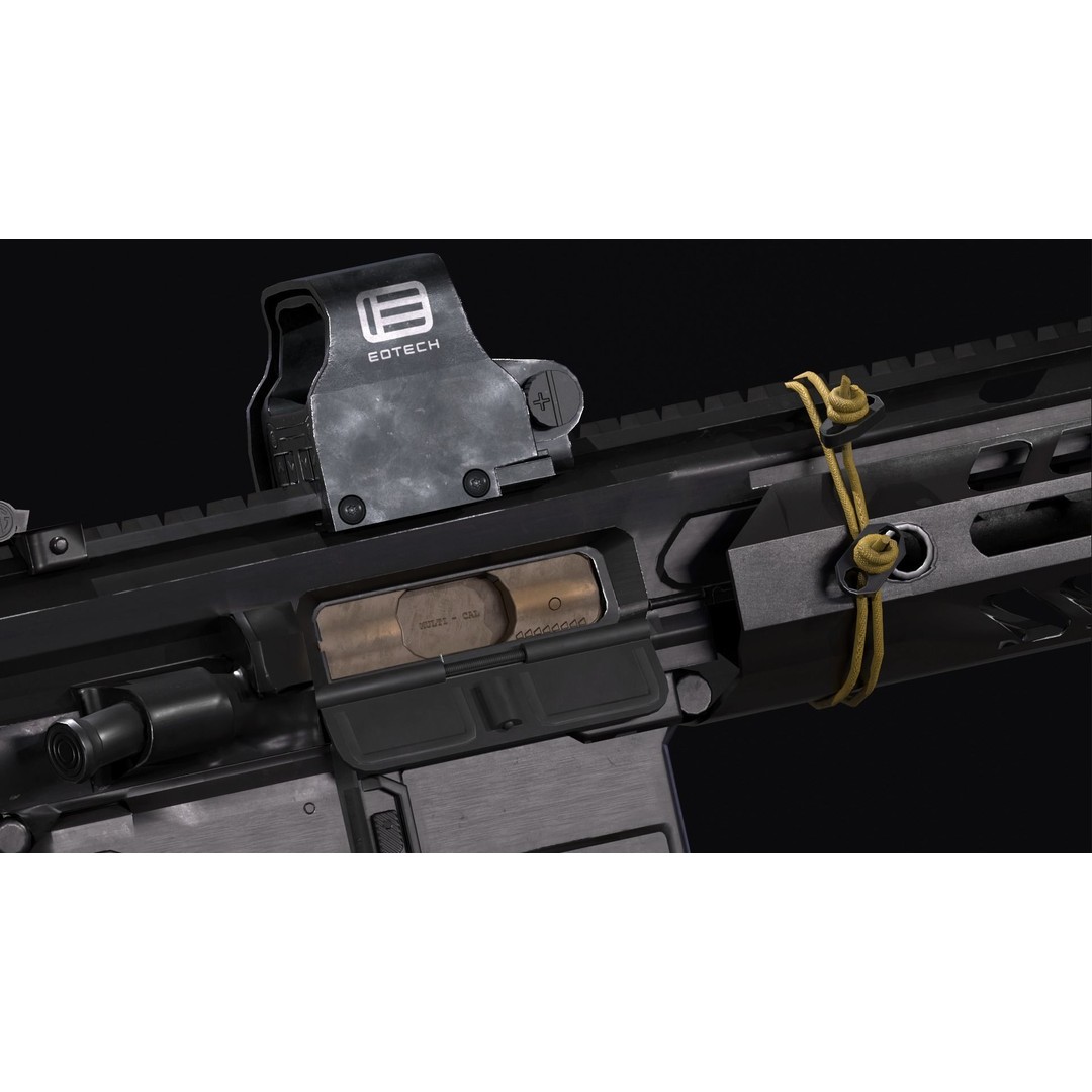 Sig Sauer MCX Virtus 3D Model – Low Poly Game Ready Gun, FBX - View 6