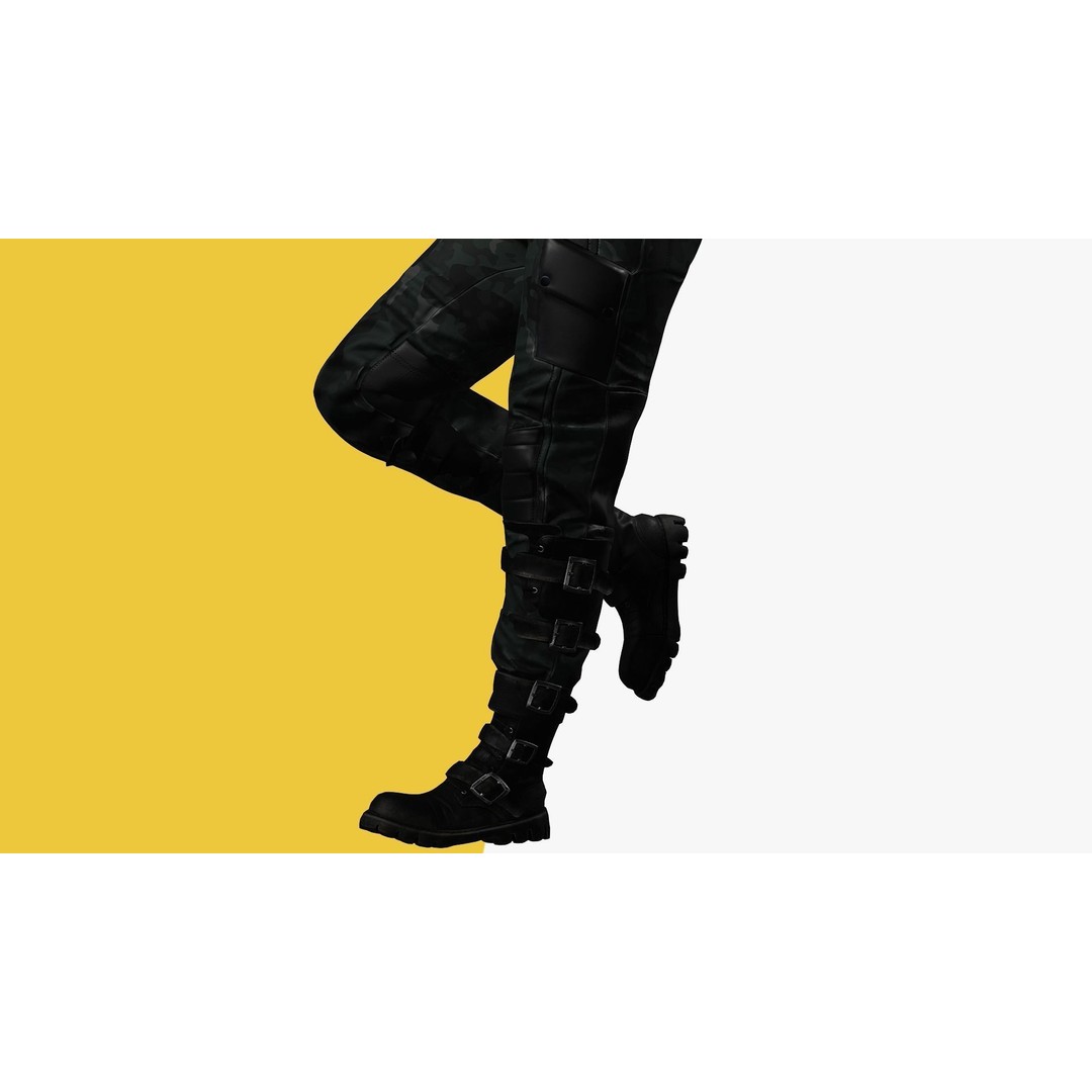 Rigged Outfit 3D Model – Low Poly Game Asset, FBX, PBR Textures - View 12