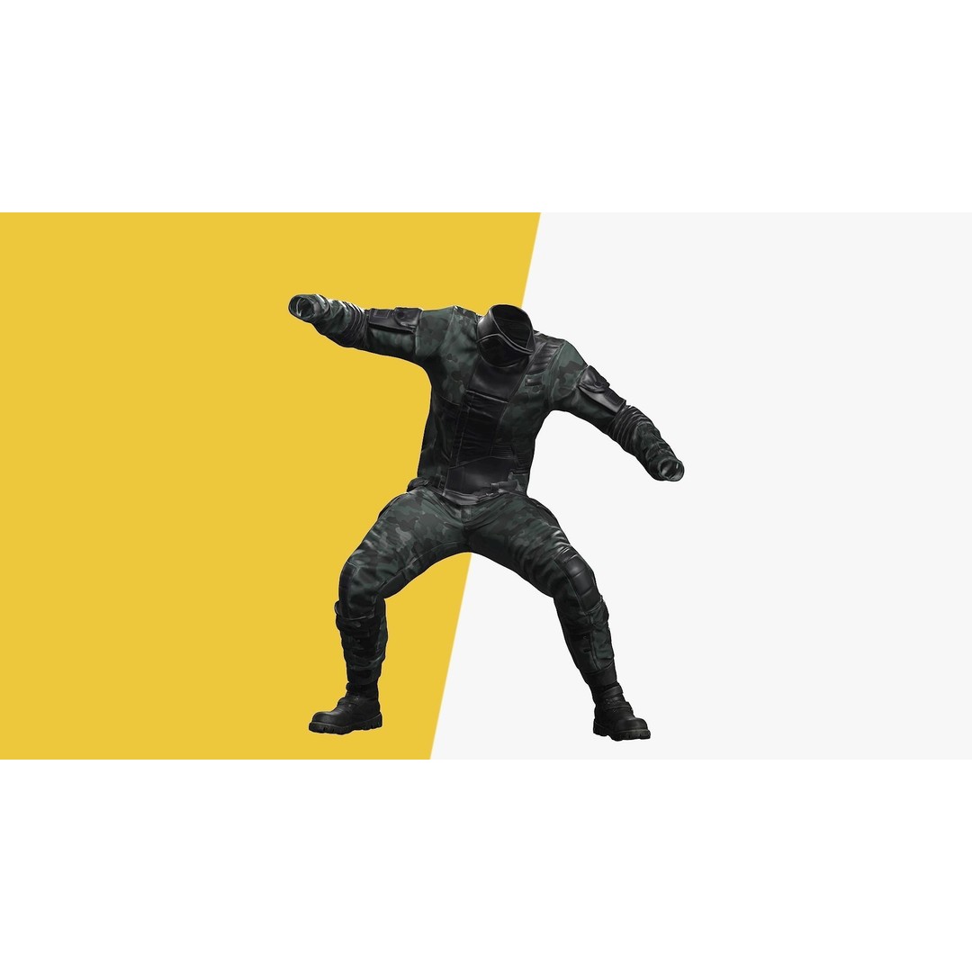 Rigged Outfit 3D Model – Low Poly Game Asset, FBX, PBR Textures - View 14