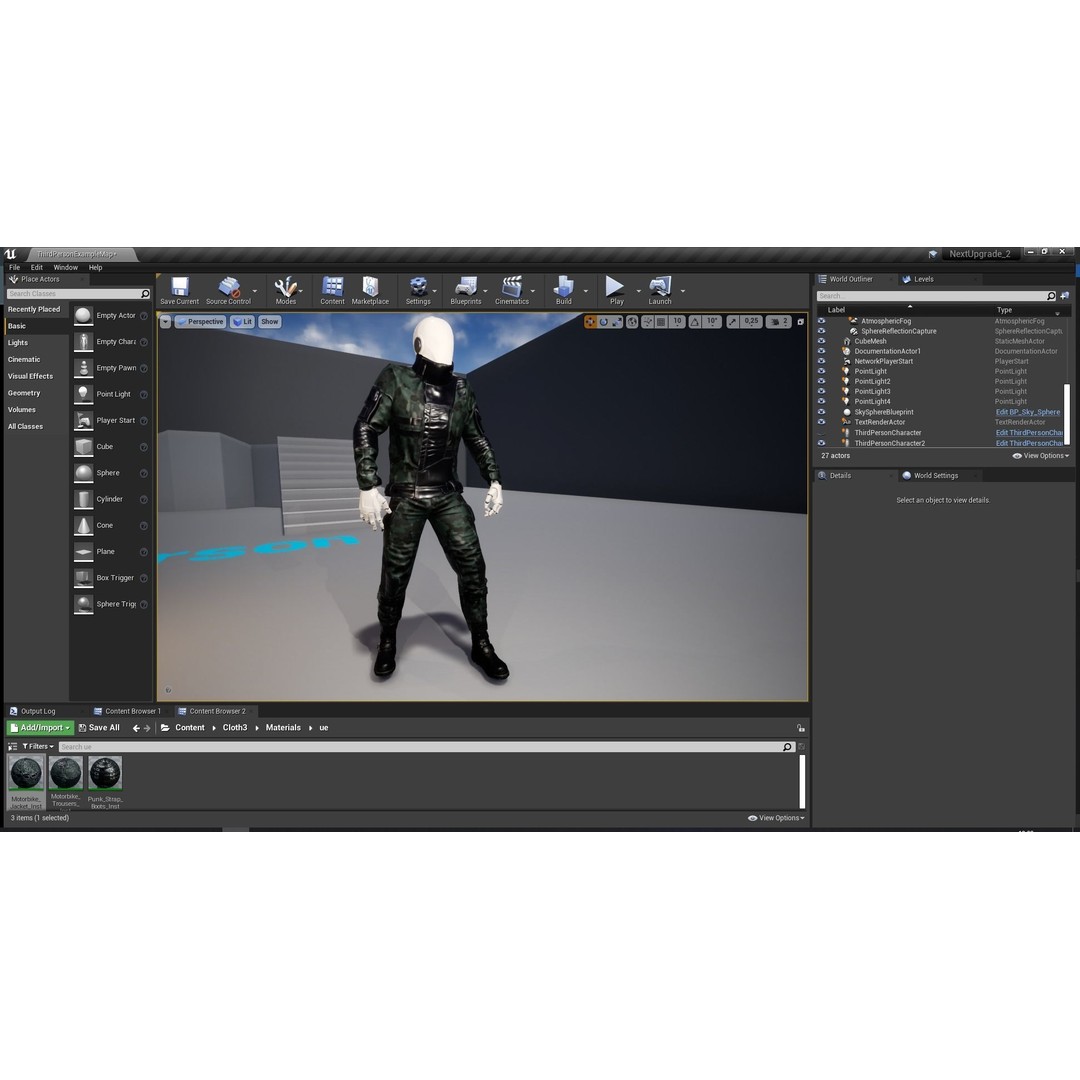 Rigged Outfit 3D Model – Low Poly Game Asset, FBX, PBR Textures - View 17
