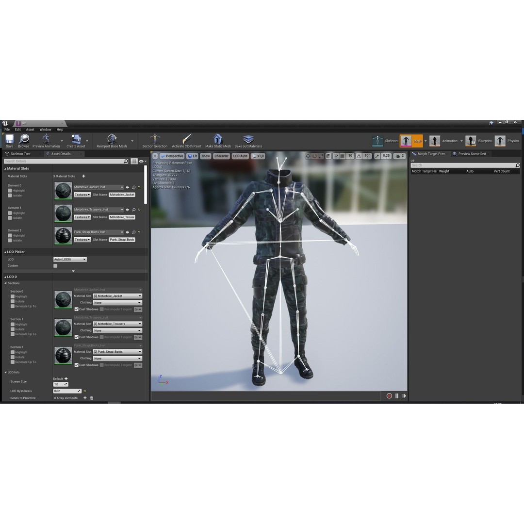Rigged Outfit 3D Model – Low Poly Game Asset, FBX, PBR Textures - View 18