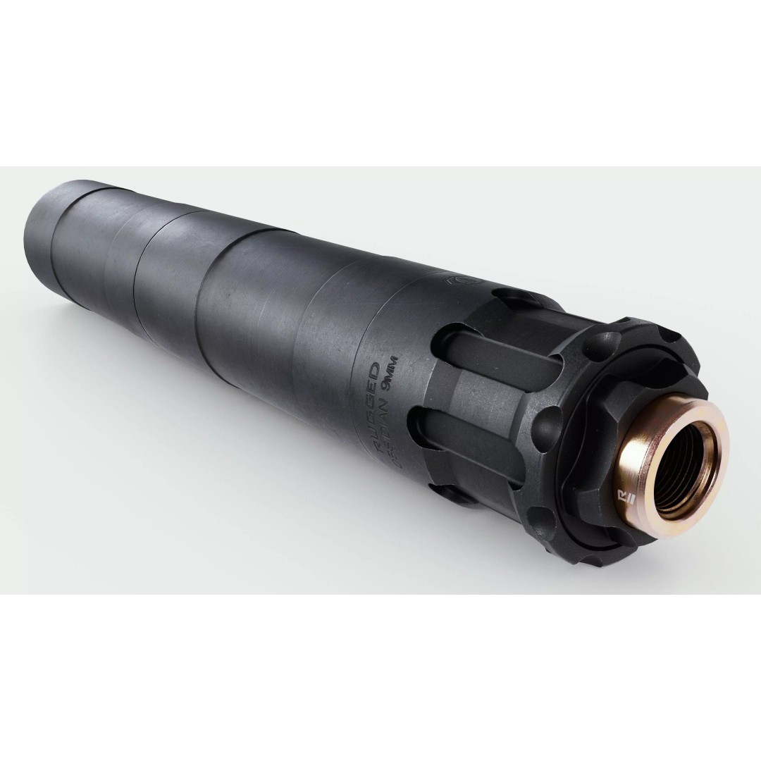 Rugged Suppressors Obsidian 9mm Handgun Suppressor 3D Model – Low Poly Game Asset, FBX - View 14