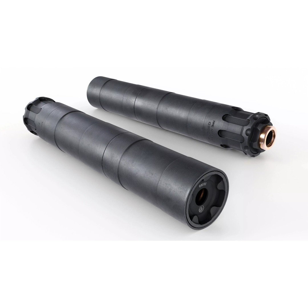Rugged Suppressors Obsidian 9mm Handgun Suppressor 3D Model – Low Poly Game Asset, FBX - View 2