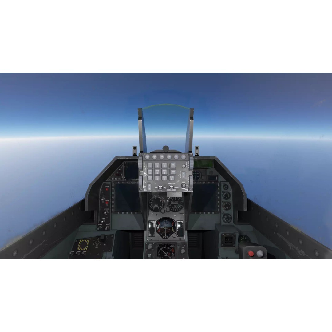 F-16C Fighting Falcon 3D Model – Low Poly Game Ready Rigged Aircraft - View 14
